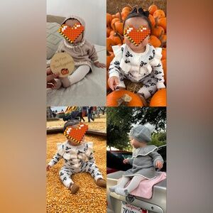 T.J.Maxx Cream and Black Kids Formal Dress